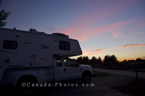 Photo: Plaisance Campground Sunset Quebec Canada