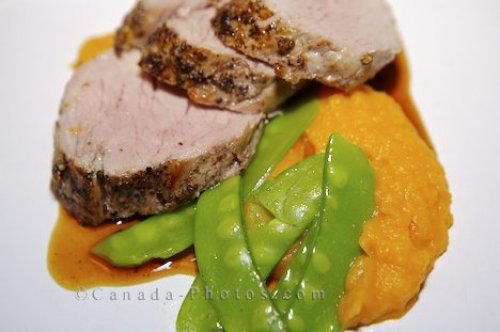 Photo: Pork Tenderloin Gourmet Meal Picture