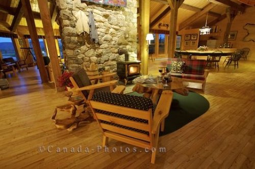 Photo: Rifflin Hitch Lodge Interior Southern Labrador