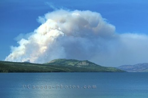 Photo: Smoke Forest Fire Klondike Highway