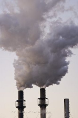 Photo: Smoke Stacks Industrial Plant Pollution Sault Ste Marie