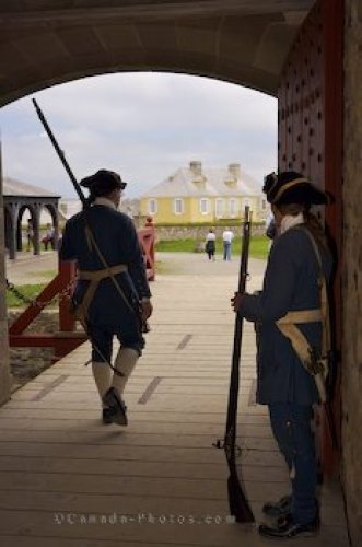 Photo: Soldiers Fortress Of Louisbourg Nova Scotia