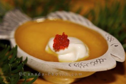 Photo: Sorbet Surprise Dessert Southern Labrador Fishing Lodge