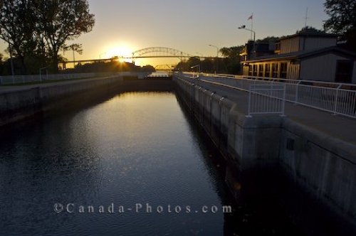 Photo: St Marys River International Bridge Ontario Canada