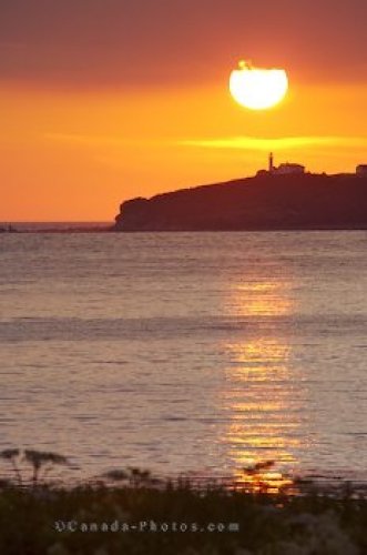 Photo: Sun Ball Newfoundland Labrador Coastline sunset