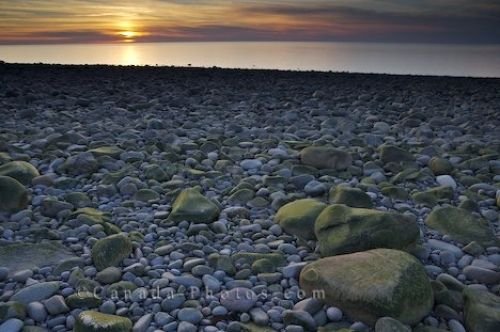 Photo: Sunset Delaps Cove Rocky Beach Bay Of Fundy Nova Scotia