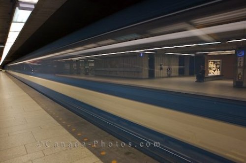 Photo: Train Service Fast Montreal Transportation