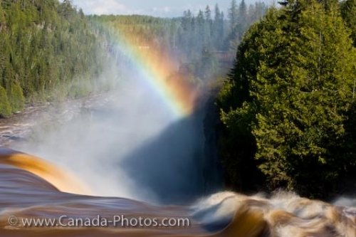 Photo: Waterfall Mist Rainbow Kakabeka Falls Thunder Bay