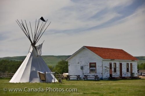 Photo: Wood Mountain Post Provincial Park Structures Saskatchewan Canada