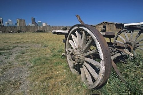 Photo: Wooden Wheels Fort Calgary Historic Park Alberta