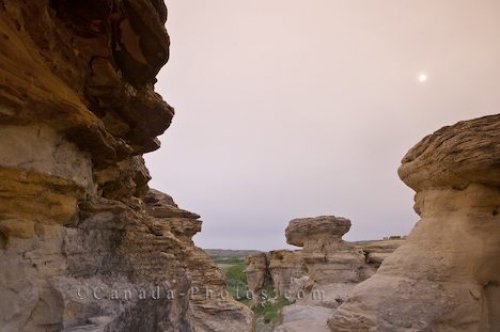 Photo: Writing On Stone Hoodoos Southern Alberta