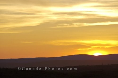 Photo: Yellow Sunset Sky Labrador Coastal Drive