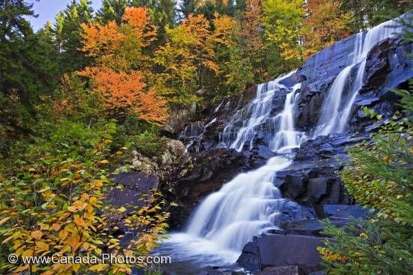 Photo: Scenic Autumn Waterfall Quebec