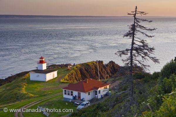 Photo: Cape D Or Lighthouse Sunset Nova Scotia