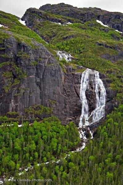 Photo: Forest Waterfall Mealy Mountains Southern Labrador