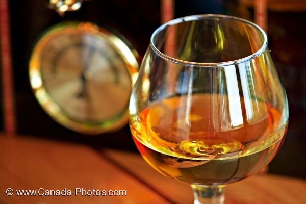 Photo: Glass Of Brandy And A Cigar Box