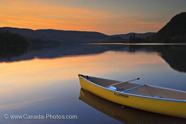 Photo: Lac Monroe Sunset Canoe