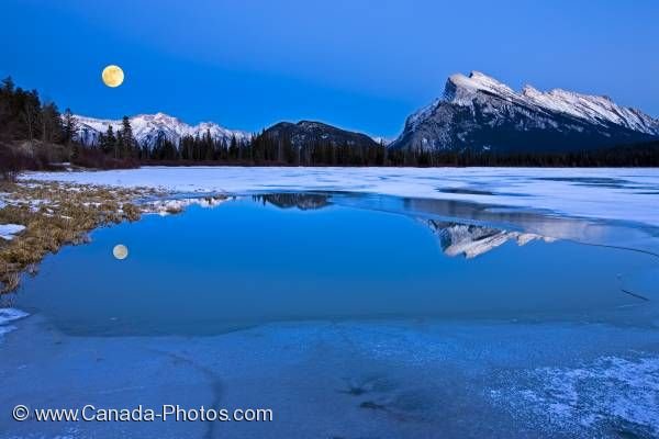 Photo: Vermilion Lake Moon Dusk Reflection