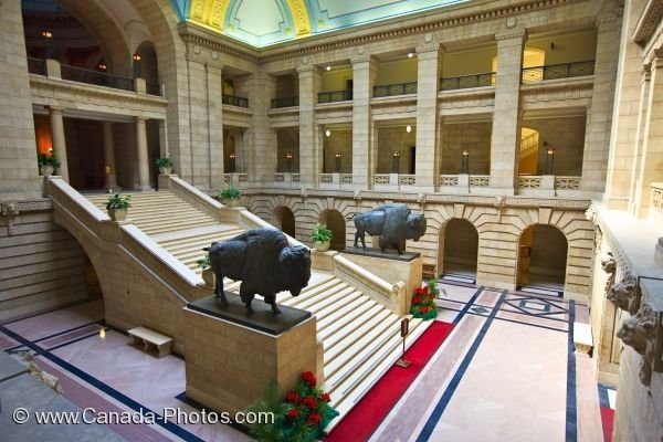 Photo: Legislative Building Grand Staircase Winnipeg City Manitoba