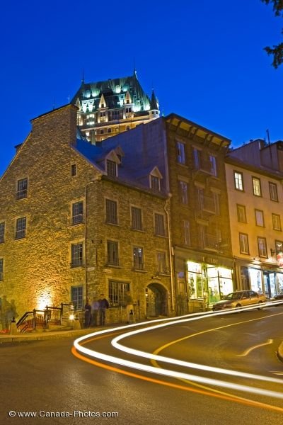 Photo: Old Quebec Street Car Headlights Quebec Canada