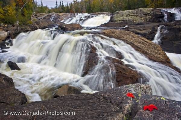 Photo: Sand River Waterfall Great Lakes Ontario