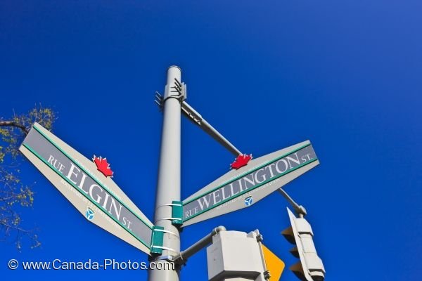 Photo: Ottawa City Street Signs Ontario Canada