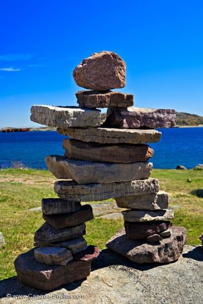 Photo: Red Bay Inukshuk Labrador Coastal Drive Southern Labrador