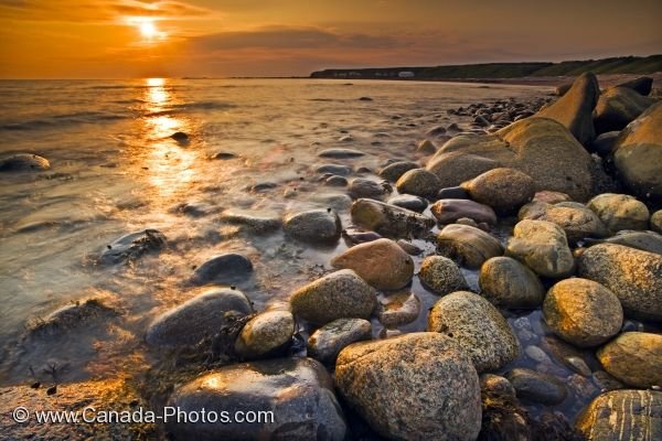 Photo: Sunset Rocky Beach Gros Morne National Park