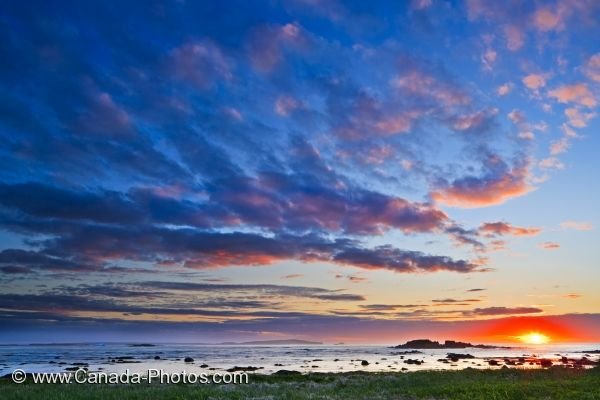 Photo: L Anse Aux Meadows Sunset Scenery Newfoundland Labrador