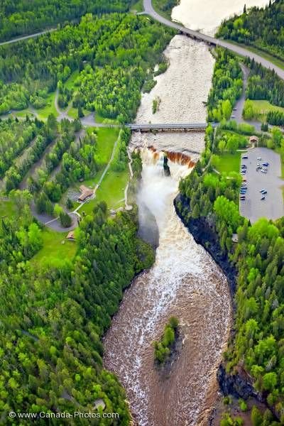 Photo: Kaministiquia River Waterfall Aerial Ontario