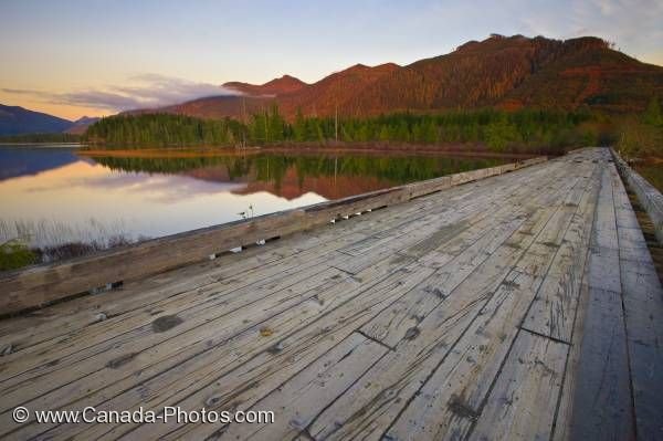 Photo: Old Wooden Bridge Kennedy Lake